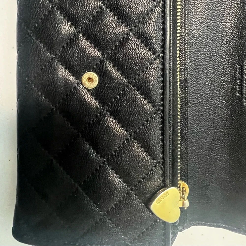 MOSCHINO Women’s Black Compact Wallet